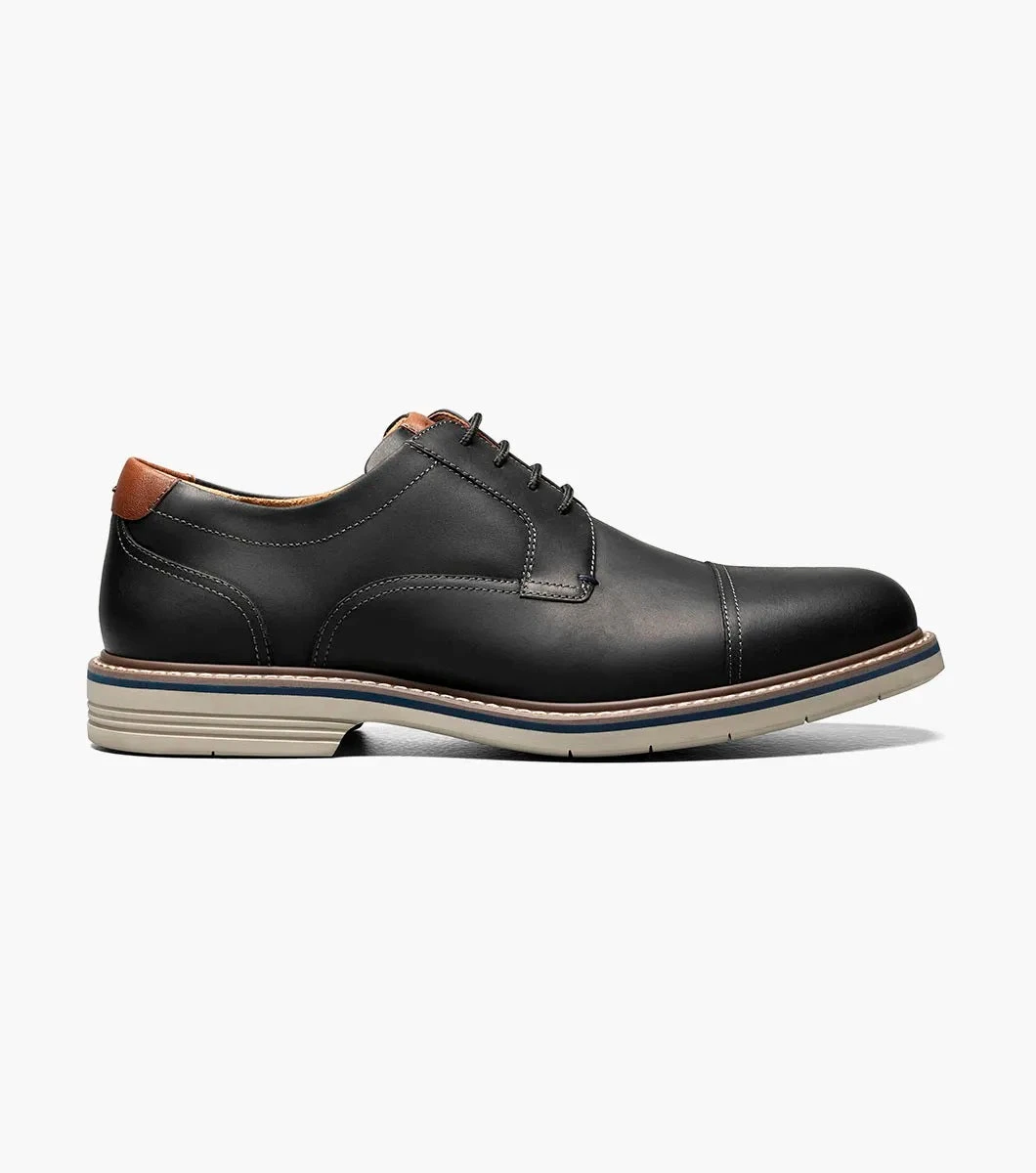 'Florsheim' Men's Norwalk Cap Toe Oxford - Black 'Florsheim' Men's Norwalk Cap Toe Oxford - Black -Outdoor Apparel Shop