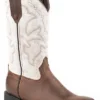 'Roper' Women's 11" Monterey Square Toe - Tan / White