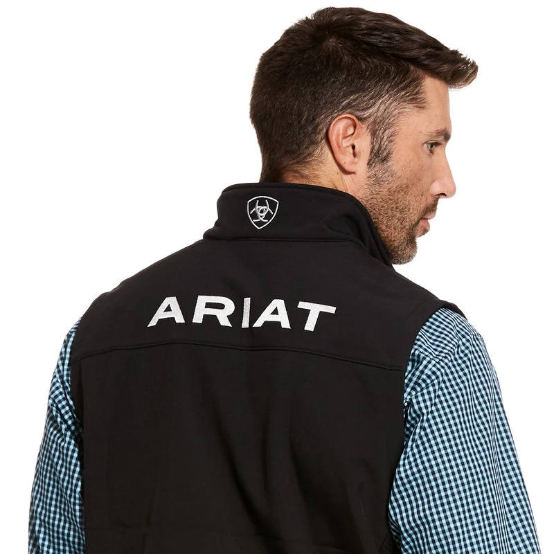 'Ariat' Men's Logo 2.0 Softshell Vest - Black 'Ariat' Men's Logo 2.0 Softshell Vest - Black -Outdoor Apparel Shop
