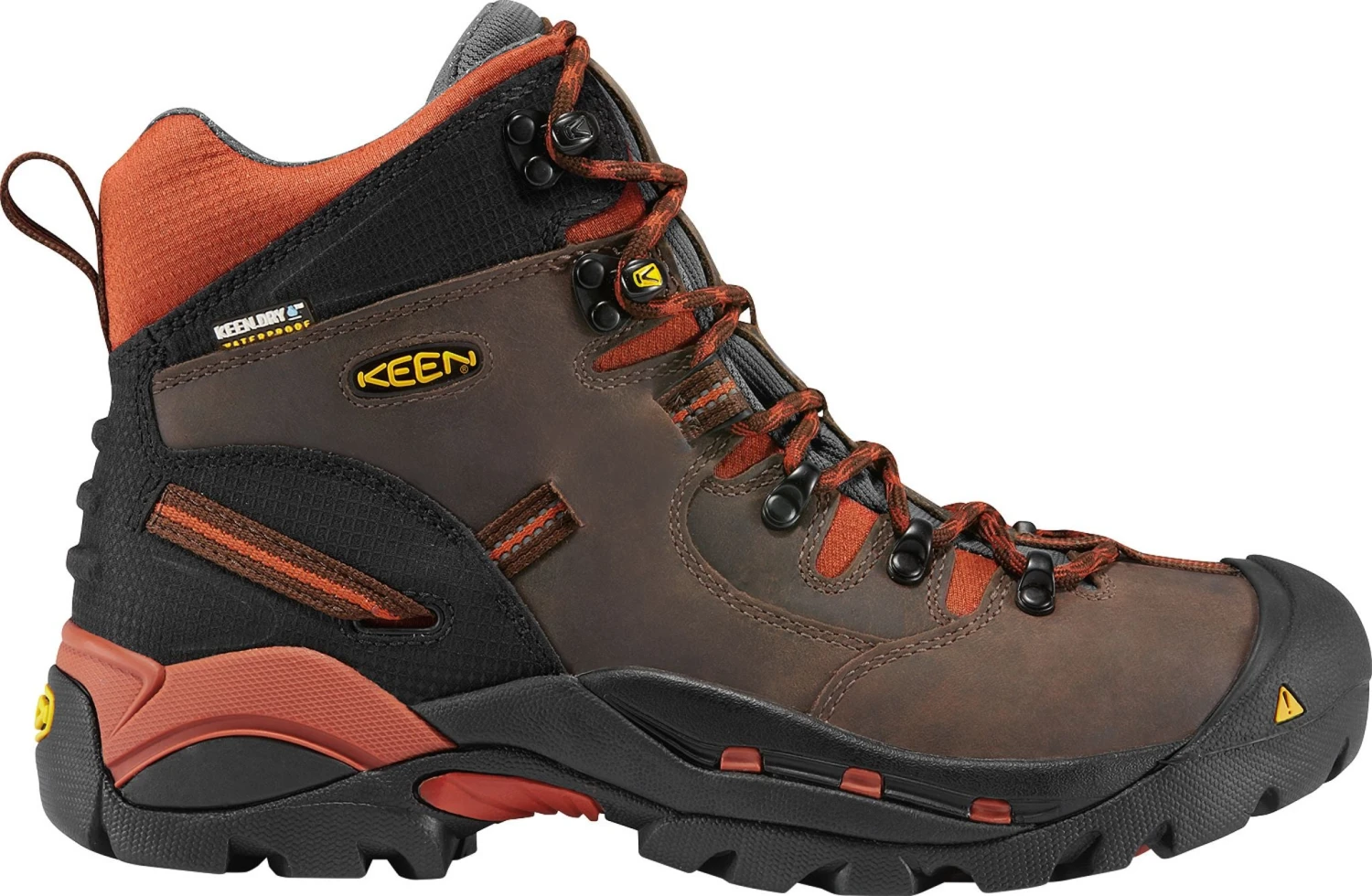 'Keen Utility' Men's 6" Pittsburgh Soft Toe - Brown / Orange 'Keen Utility' Men's 6" Pittsburgh Soft Toe - Brown / Orange -Outdoor Apparel Shop