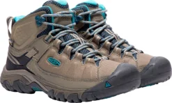 'Keen Outdoor' Women's Targhee EXP WP Mid Hiker - Brindle / Blue Coral -Outdoor Apparel Shop 1017737 PLA large 1024x1024@2x
