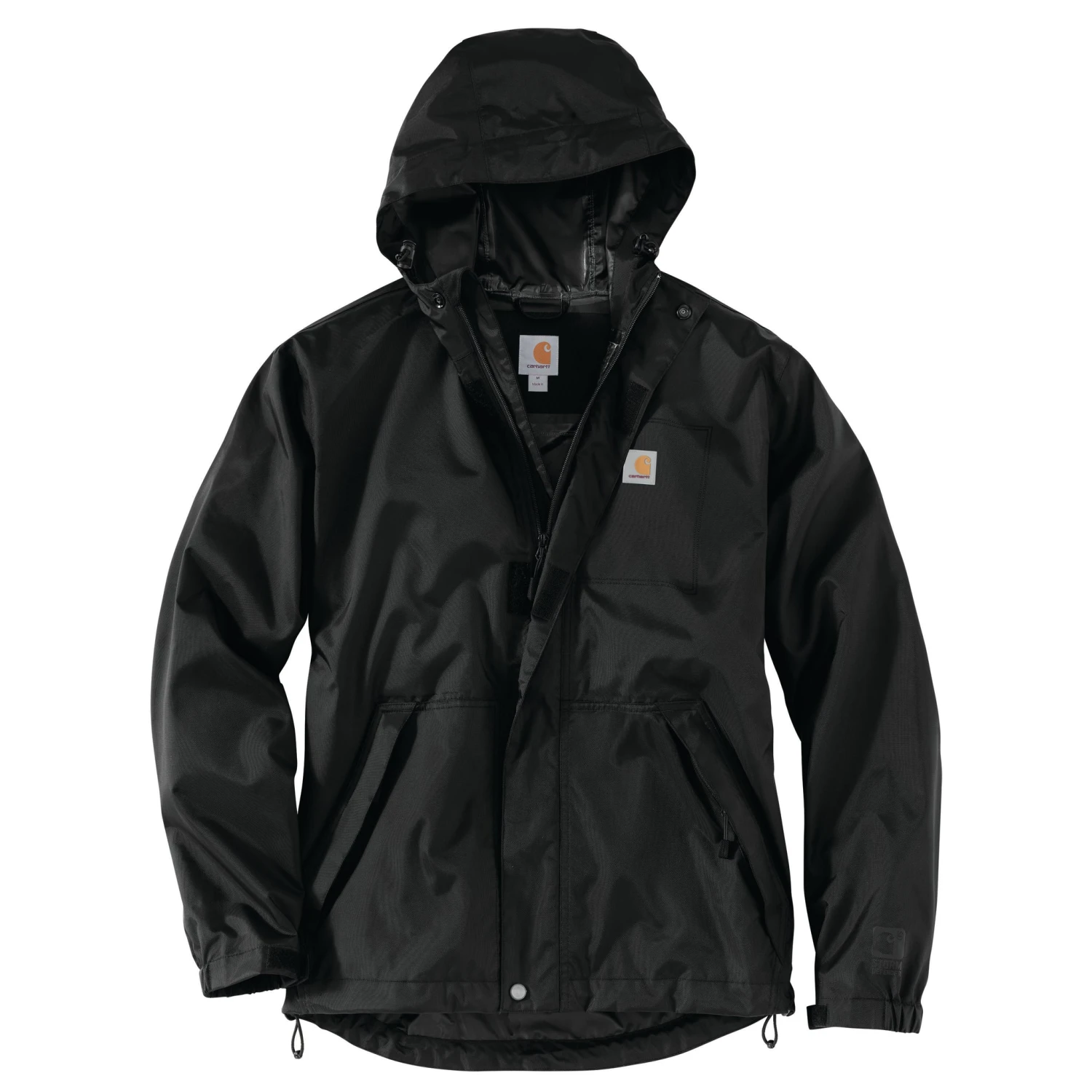 'Carhartt' Men's Dry Harbor WP Hooded Jacket - Black 'Carhartt' Men's Dry Harbor WP Hooded Jacket - Black -Outdoor Apparel Shop