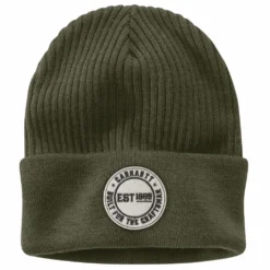 'Carhartt' Knit Cuffed Craftsman Patch Beanie - Basil