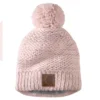 'Carhartt' Women's Rib Knit Sherpa-Lined Pom Pom Beanie - Pink Salt