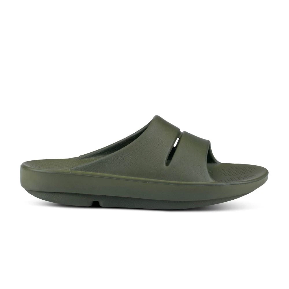 'OOFOS' Unisex OOahh Slide Sandal - Forest Green 'OOFOS' Unisex OOahh Slide Sandal - Forest Green -Outdoor Apparel Shop