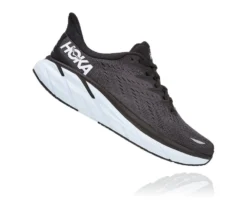 'HOKA' Men's Clifton 8 - Black / White -Outdoor Apparel Shop 1119393 BWHT 2 1024x1024@2x