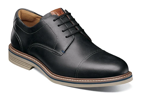 'Florsheim' Men's Norwalk Cap Toe Oxford - Black 'Florsheim' Men's Norwalk Cap Toe Oxford - Black -Outdoor Apparel Shop 13368