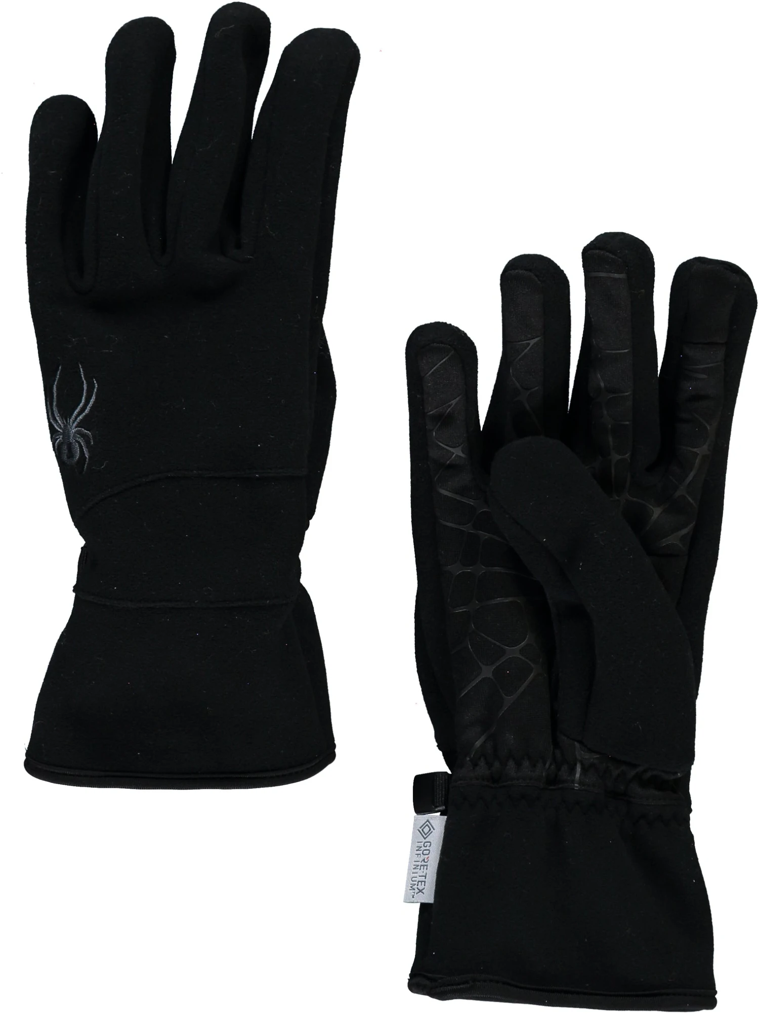 'Spyder' Men's Wander Infinium Fleece Gloves - Black 'Spyder' Men's Wander Infinium Fleece Gloves - Black -Outdoor Apparel Shop