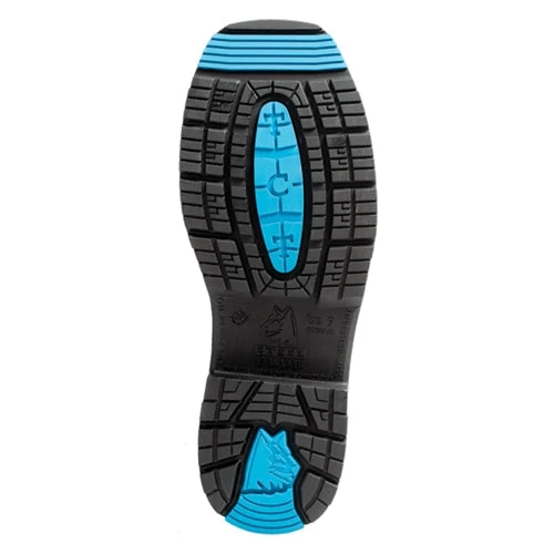 'Steel Blue' Men's Blue Heeler Western Square Toe EH WP Steel Toe - Oak 'Steel Blue' Men's Blue Heeler Western Square Toe EH WP Steel Toe - Oak -Outdoor Apparel Shop