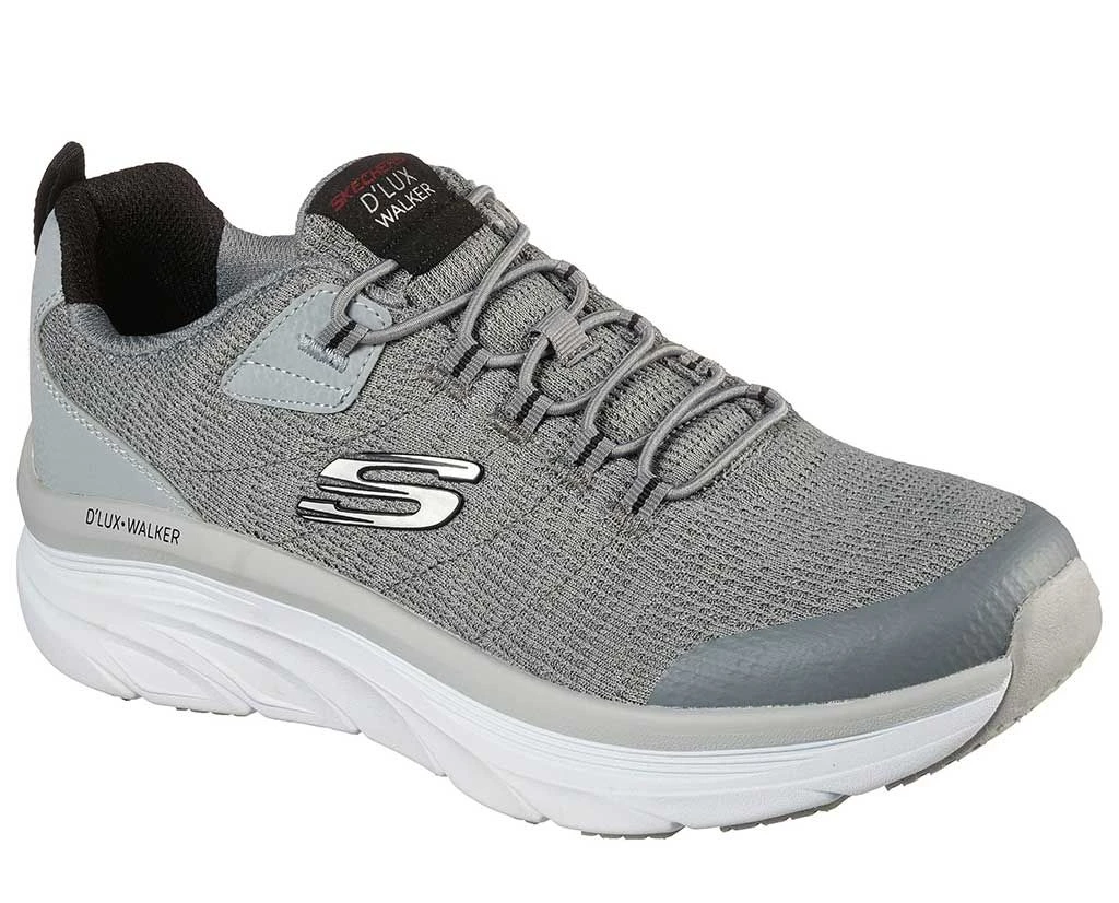 'Skechers' Men's D'Lux Walker-Pensive - Gray / Black (Extra Wide) 'Skechers' Men's D'Lux Walker-Pensive - Gray / Black (Extra Wide) -Outdoor Apparel Shop