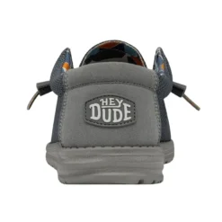 'Hey Dude' Men's Wally Sox Triple Needle - Blue Shadow -Outdoor Apparel Shop 40020 3US WALLYSOXTRIPLENEEDLE BLUESHADOW LEFTBACK 1024x1024@2x