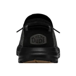 'Hey Dude' Men's Sirocco Sneaker - Black -Outdoor Apparel Shop 40140 0WM SIROCCO BLACKNIGHT RIGHTBACK 1024x1024@2x