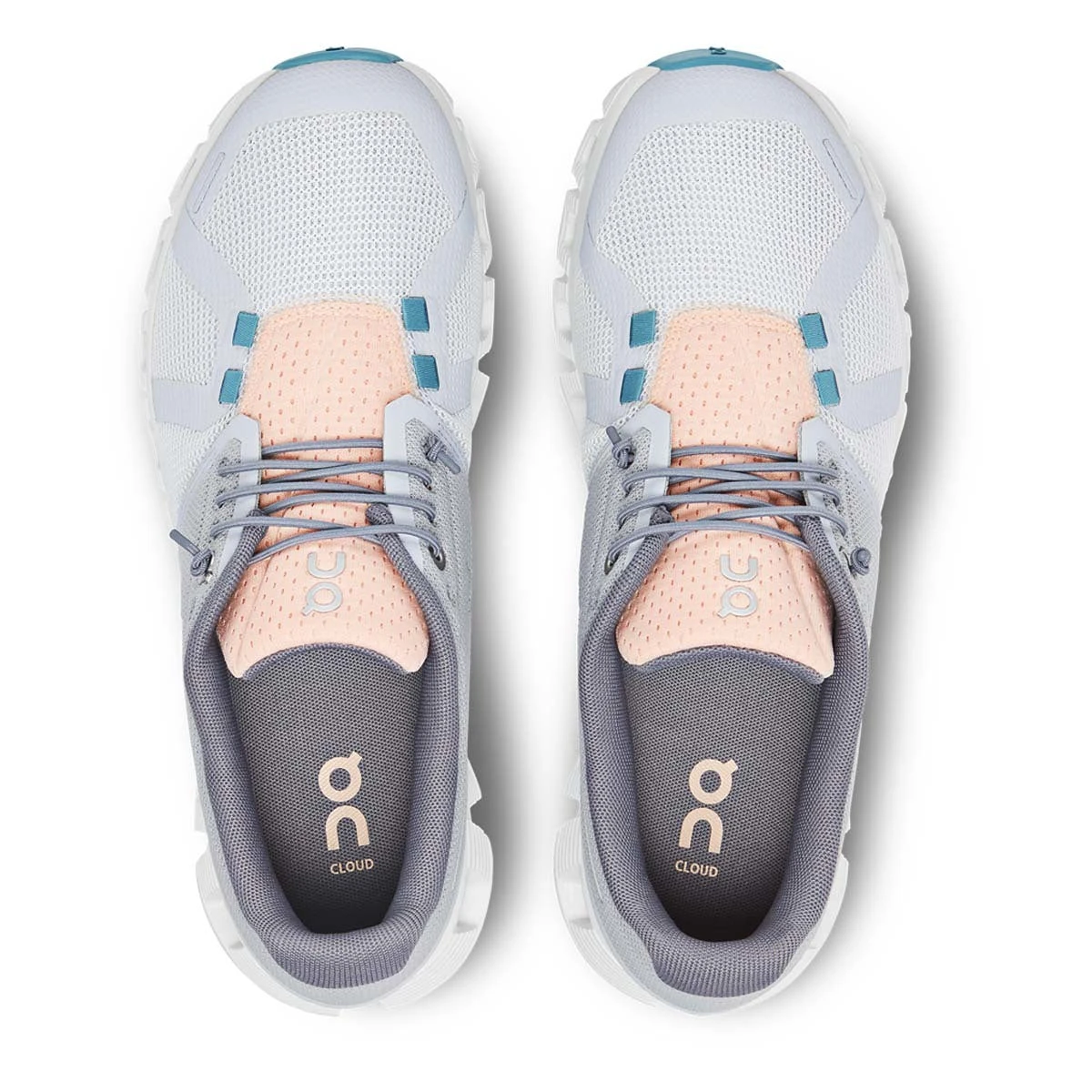 'On Running' Women's Cloud 5 Push - Glacier / Undyed White 'On Running' Women's Cloud 5 Push - Glacier / Undyed White -Outdoor Apparel Shop