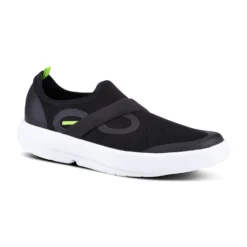 'OOFOS' Men's OOmg Mesh Low Slip On - White / Black -Outdoor Apparel Shop 5080WHTBLK 1024x1024@2x