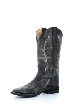 'Corral' Women's 12" Embroidered Western - Black / Sand 5 'Corral' Women's 12" Embroidered Western - Black / Sand -Outdoor Apparel Shop 5356 1 1024x1024@2x