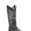 'Corral' Women's 12" Embroidered Western - Black / Sand