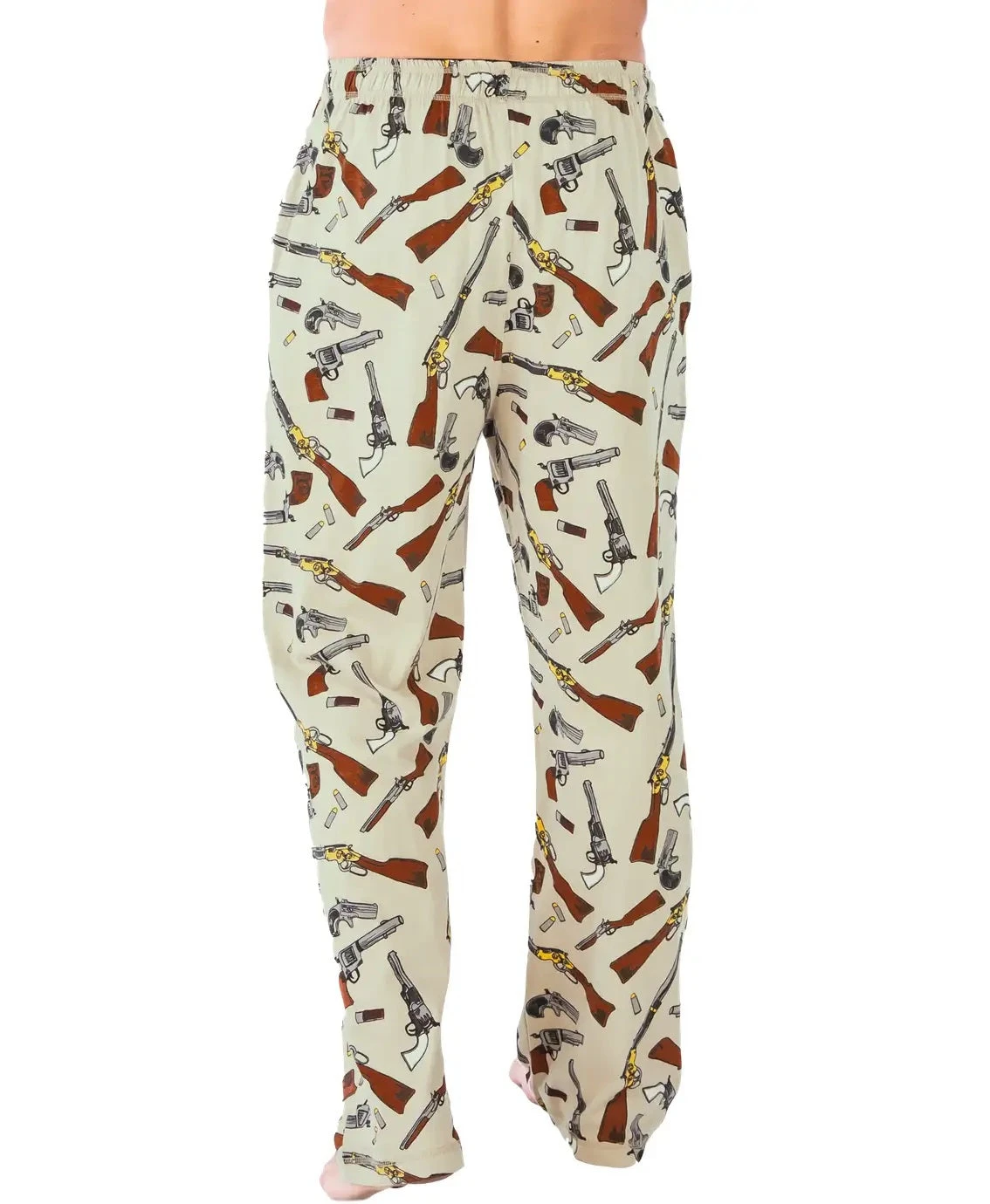 'Lazy One' Men's Old West Gun PJ Pant - Tan 'Lazy One' Men's Old West Gun PJ Pant - Tan -Outdoor Apparel Shop