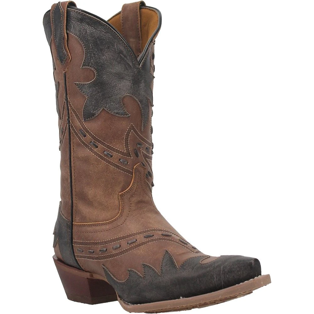 'Laredo' Men's 12" Porter Overlay Western Snip Toe - Tan 'Laredo' Men's 12" Porter Overlay Western Snip Toe - Tan -Outdoor Apparel Shop 68408