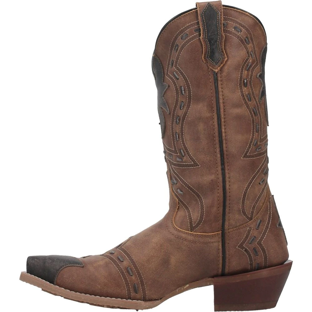 'Laredo' Men's 12" Porter Overlay Western Snip Toe - Tan 'Laredo' Men's 12" Porter Overlay Western Snip Toe - Tan -Outdoor Apparel Shop 68408