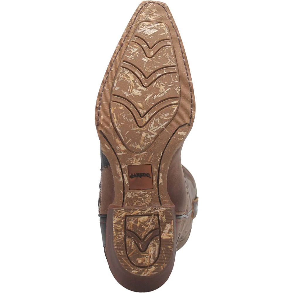 'Laredo' Men's 12" Porter Overlay Western Snip Toe - Tan 'Laredo' Men's 12" Porter Overlay Western Snip Toe - Tan -Outdoor Apparel Shop 68408