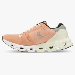 'On Running' Women's Cloudflyer 4 - Peach / Aloe -Outdoor Apparel Shop 71.98669 cloudflyer 4 fw22 peach aloe w g4 1024x1024@2x