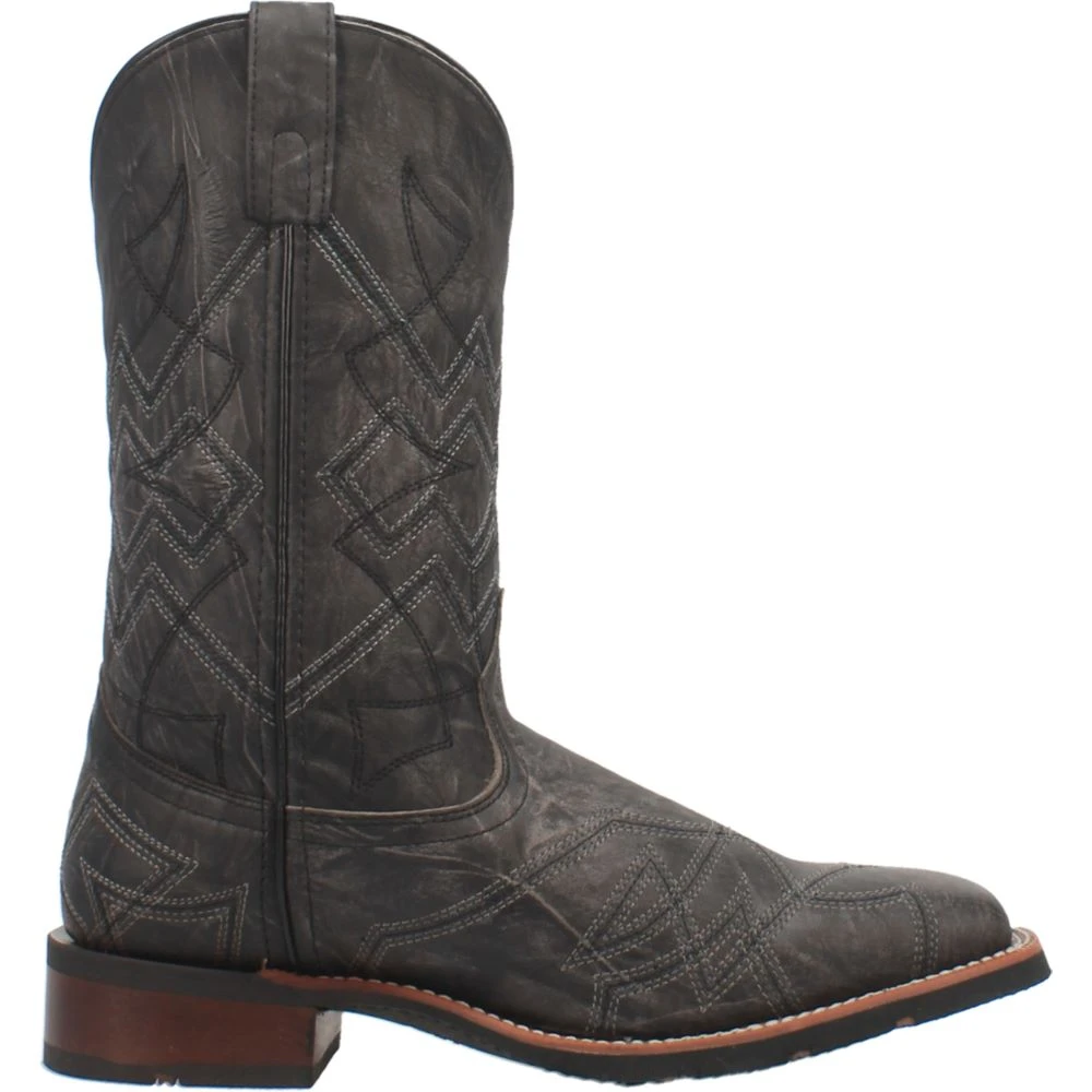 'Laredo' Men's 12" Axel Western Square Toe - Charcoal Black 'Laredo' Men's 12" Axel Western Square Toe - Charcoal Black -Outdoor Apparel Shop 7927