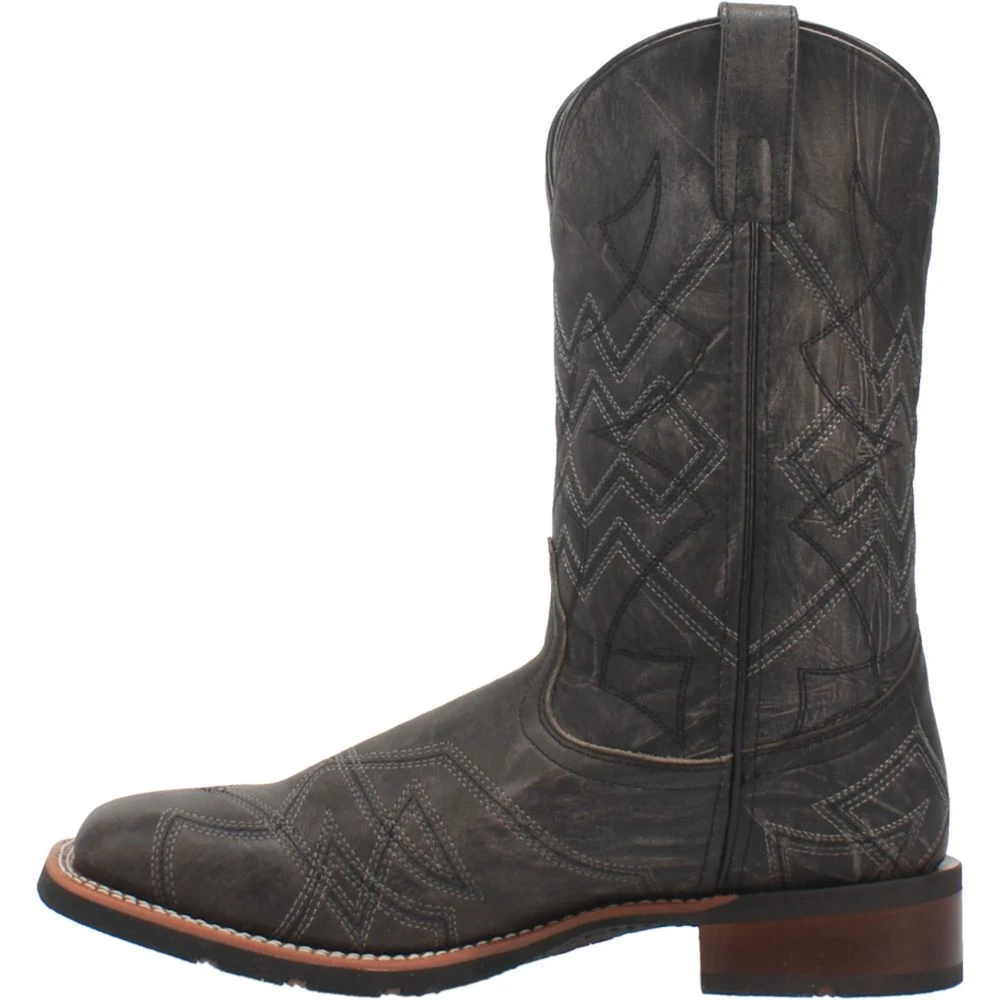 'Laredo' Men's 12" Axel Western Square Toe - Charcoal Black 'Laredo' Men's 12" Axel Western Square Toe - Charcoal Black -Outdoor Apparel Shop 7927