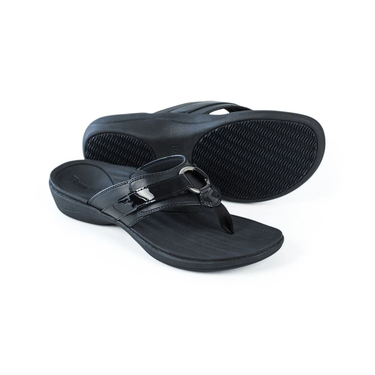 'Powerstep' Women's ArchWear™ Sandal - Black 'Powerstep' Women's ArchWear™ Sandal - Black -Outdoor Apparel Shop 8500