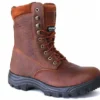 'Work Zone' Men's 8" 200GR EH WP Steel Toe - Brown