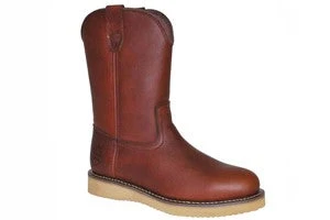 'Work Zone' Men's 10" Wellington Wedge Soft Toe - Dark Brown 'Work Zone' Men's 10" Wellington Wedge Soft Toe - Dark Brown -Outdoor Apparel Shop