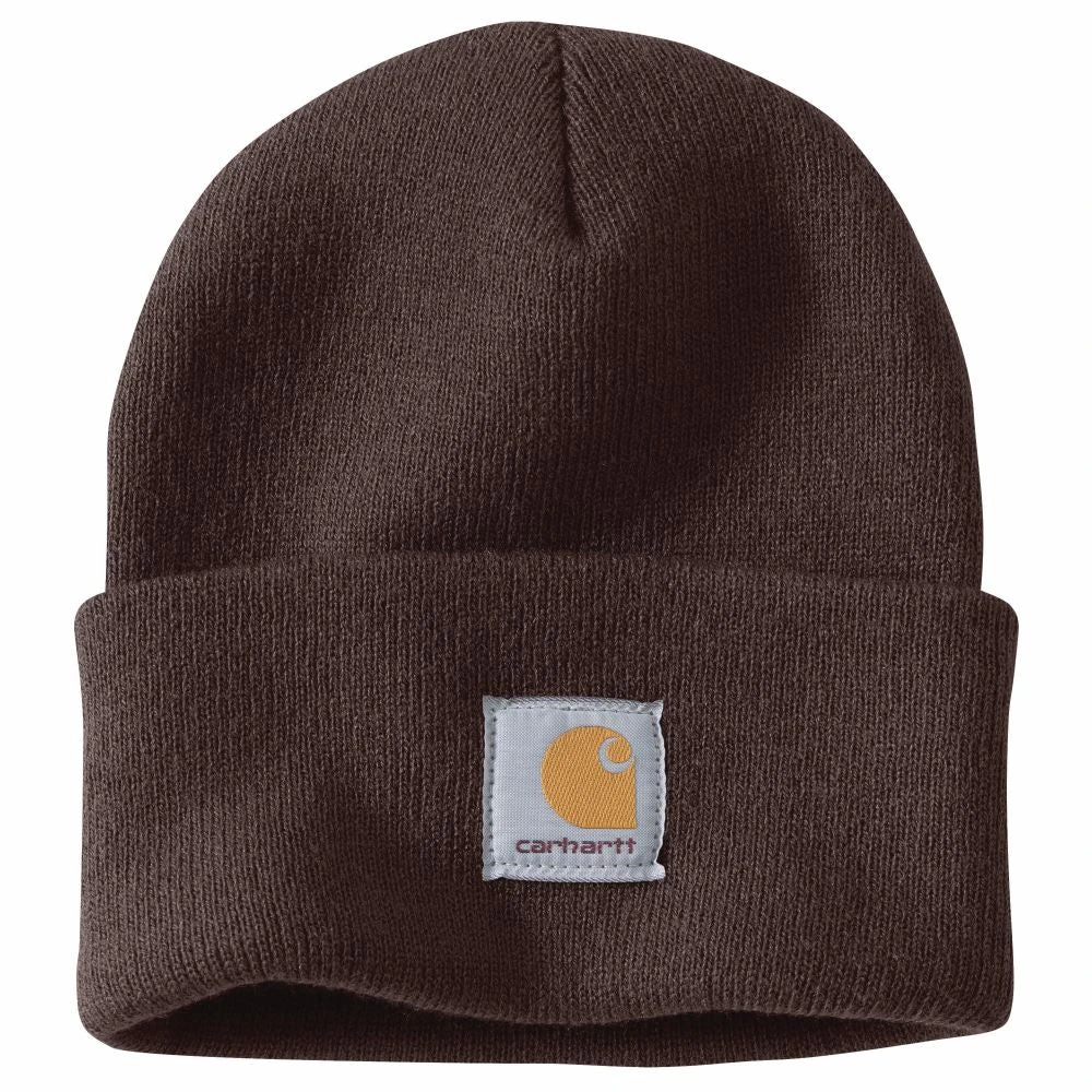 'Carhartt' Acrylic Knit Watch Hat - Dark Brown 'Carhartt' Acrylic Knit Watch Hat - Dark Brown -Outdoor Apparel Shop