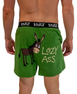 'Lazy One' Men's Lazy Ass Boxer - Green
