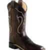 'Old West' Child's 9" Western Square Toe - Brown