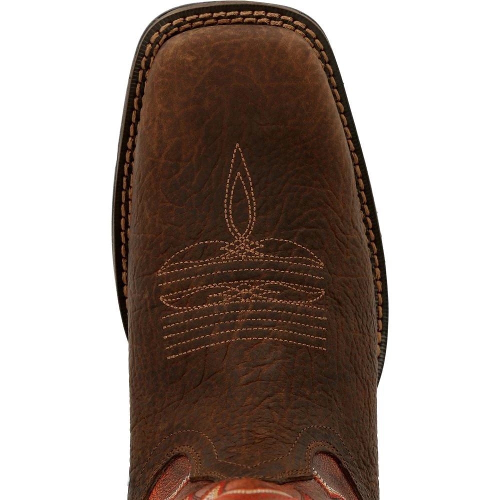 'Durango' Men's 12" REBEL Western Square Toe - CIMARRON BROWN 'Durango' Men's 12" REBEL Western Square Toe - CIMARRON BROWN -Outdoor Apparel Shop
