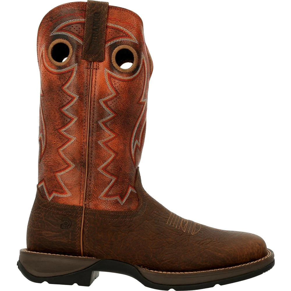 'Durango' Men's 12" REBEL Western Square Toe - CIMARRON BROWN 'Durango' Men's 12" REBEL Western Square Toe - CIMARRON BROWN -Outdoor Apparel Shop