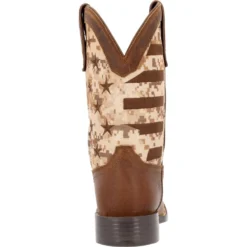 'Durango' Men's 11" Westward Saddlehorn Digital Camo Flag - Brown -Outdoor Apparel Shop DDB0397 back 1024x1024@2x