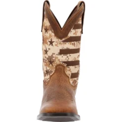 'Durango' Men's 11" Westward Saddlehorn Digital Camo Flag - Brown -Outdoor Apparel Shop DDB0397 front 1024x1024@2x
