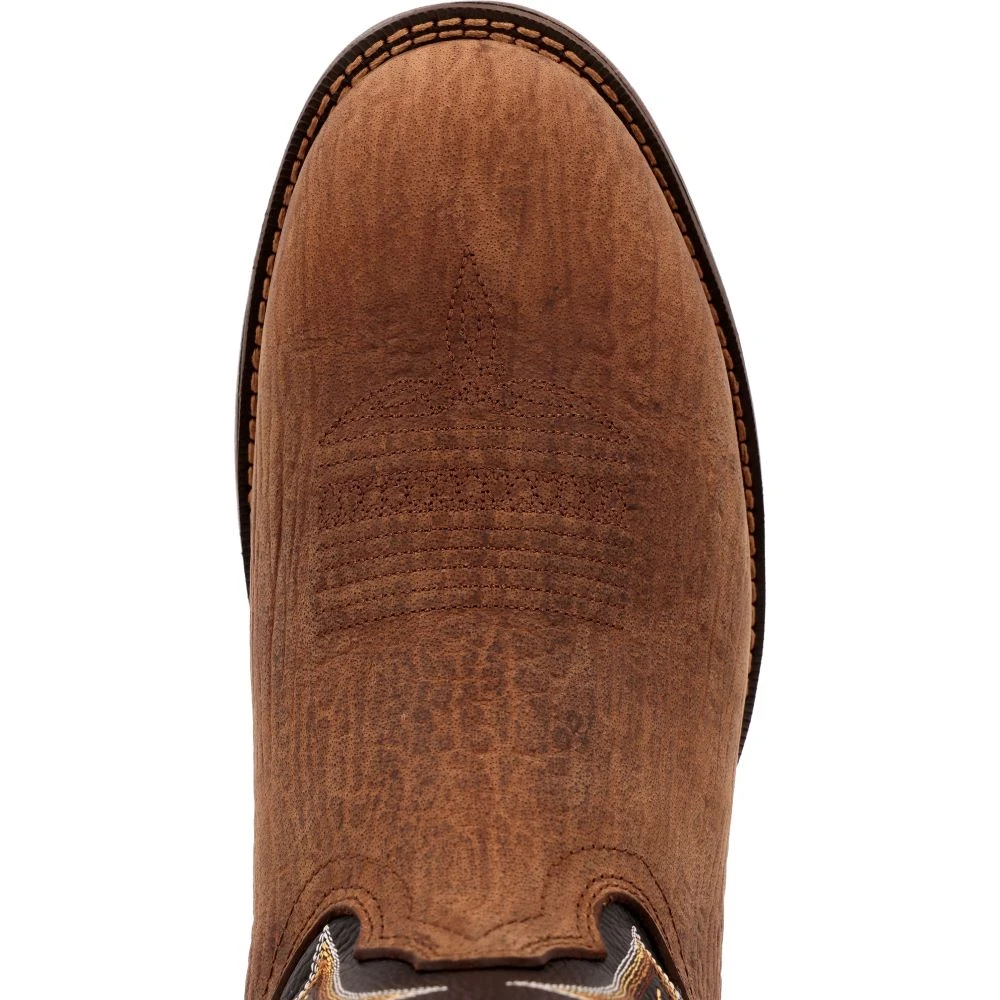 'Durango' Men's 12" Rebel Western Round Toe - Oak Bark / Midnight 'Durango' Men's 12" Rebel Western Round Toe - Oak Bark / Midnight -Outdoor Apparel Shop