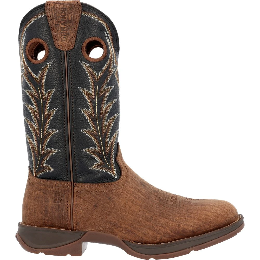 'Durango' Men's 12" Rebel Western Round Toe - Oak Bark / Midnight 'Durango' Men's 12" Rebel Western Round Toe - Oak Bark / Midnight -Outdoor Apparel Shop
