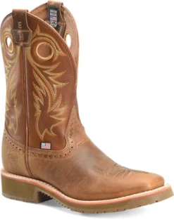 'Double H' Men's 11" Andrew EH Western Wide Square Toe Roper - Tan -Outdoor Apparel Shop DH4565 500xauto 1024x1024@2x