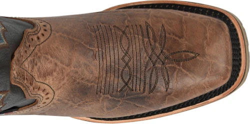 'Double H' Men's 12" Grissom SR Square Toe I.C.E. ™ Roper - Kenia Cognac / Summer Tan / Black 'Double H' Men's 12" Grissom SR Square Toe I.C.E. ™ Roper - Kenia Cognac / Summer Tan / Black -Outdoor Apparel Shop DH4644
