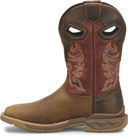 'Double H' Men's 11" Alridge Phantom Rider EH Western Square Toe - Brown 'Double H' Men's 11" Alridge Phantom Rider EH Western Square Toe - Brown -Outdoor Apparel Shop DH5369