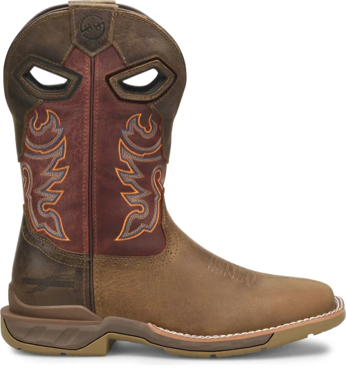 'Double H' Men's 11" Alridge Phantom Rider EH Western Square Toe - Brown 'Double H' Men's 11" Alridge Phantom Rider EH Western Square Toe - Brown -Outdoor Apparel Shop DH5369