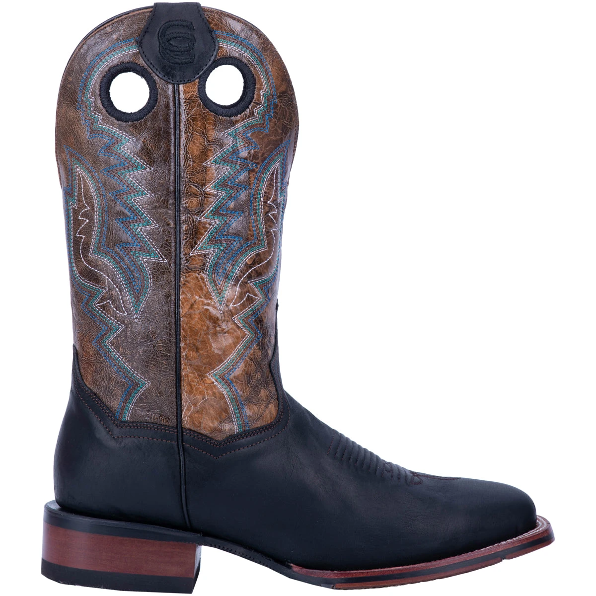 'Dan Post' Men's 11" Deuce Western Wide Square Toe - Black / Brown 'Dan Post' Men's 11" Deuce Western Wide Square Toe - Black / Brown -Outdoor Apparel Shop DP4558