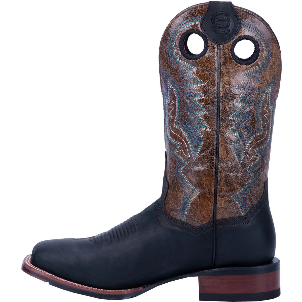 'Dan Post' Men's 11" Deuce Western Wide Square Toe - Black / Brown 'Dan Post' Men's 11" Deuce Western Wide Square Toe - Black / Brown -Outdoor Apparel Shop DP4558