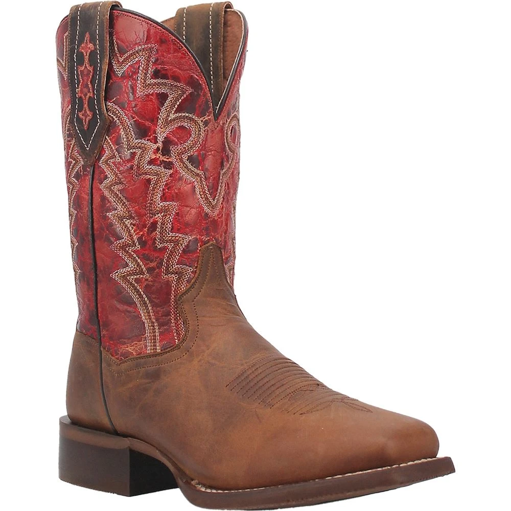 'Dan Post' Men's 11" Killeen Western Square Toe - Tan / Red 'Dan Post' Men's 11" Killeen Western Square Toe - Tan / Red -Outdoor Apparel Shop DP4813