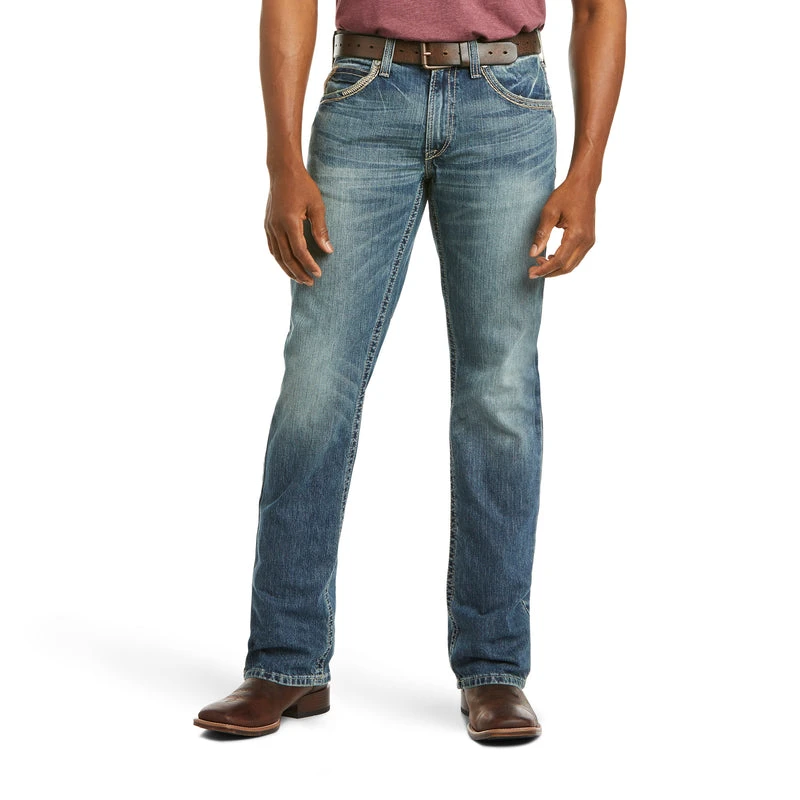 'Ariat' Men's M5 Slim Stackable Straight Leg - Gambler 'Ariat' Men's M5 Slim Stackable Straight Leg - Gambler -Outdoor Apparel Shop