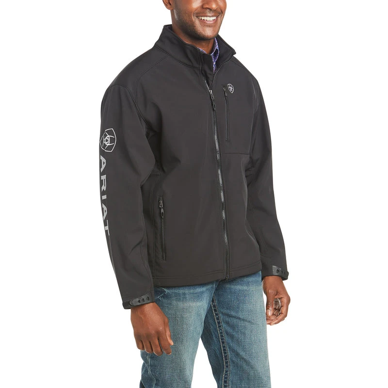 'Ariat' Men's Logo 2.0 Softshell Jacket - Black 'Ariat' Men's Logo 2.0 Softshell Jacket - Black -Outdoor Apparel Shop