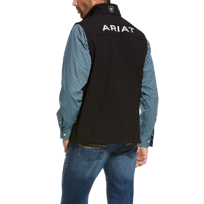 'Ariat' Men's Logo 2.0 Softshell Vest - Black 'Ariat' Men's Logo 2.0 Softshell Vest - Black -Outdoor Apparel Shop