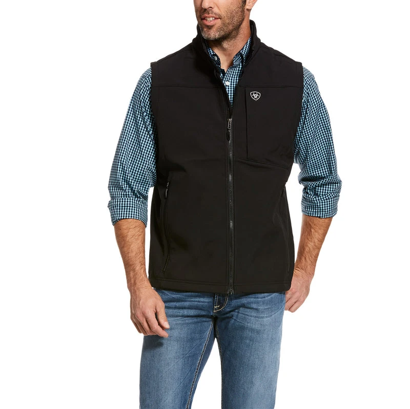 'Ariat' Men's Logo 2.0 Softshell Vest - Black 'Ariat' Men's Logo 2.0 Softshell Vest - Black -Outdoor Apparel Shop
